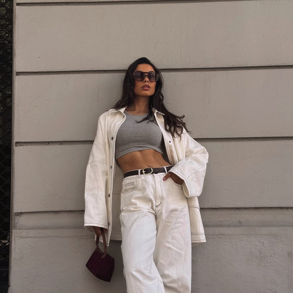 DENIM BALLOON PANTS